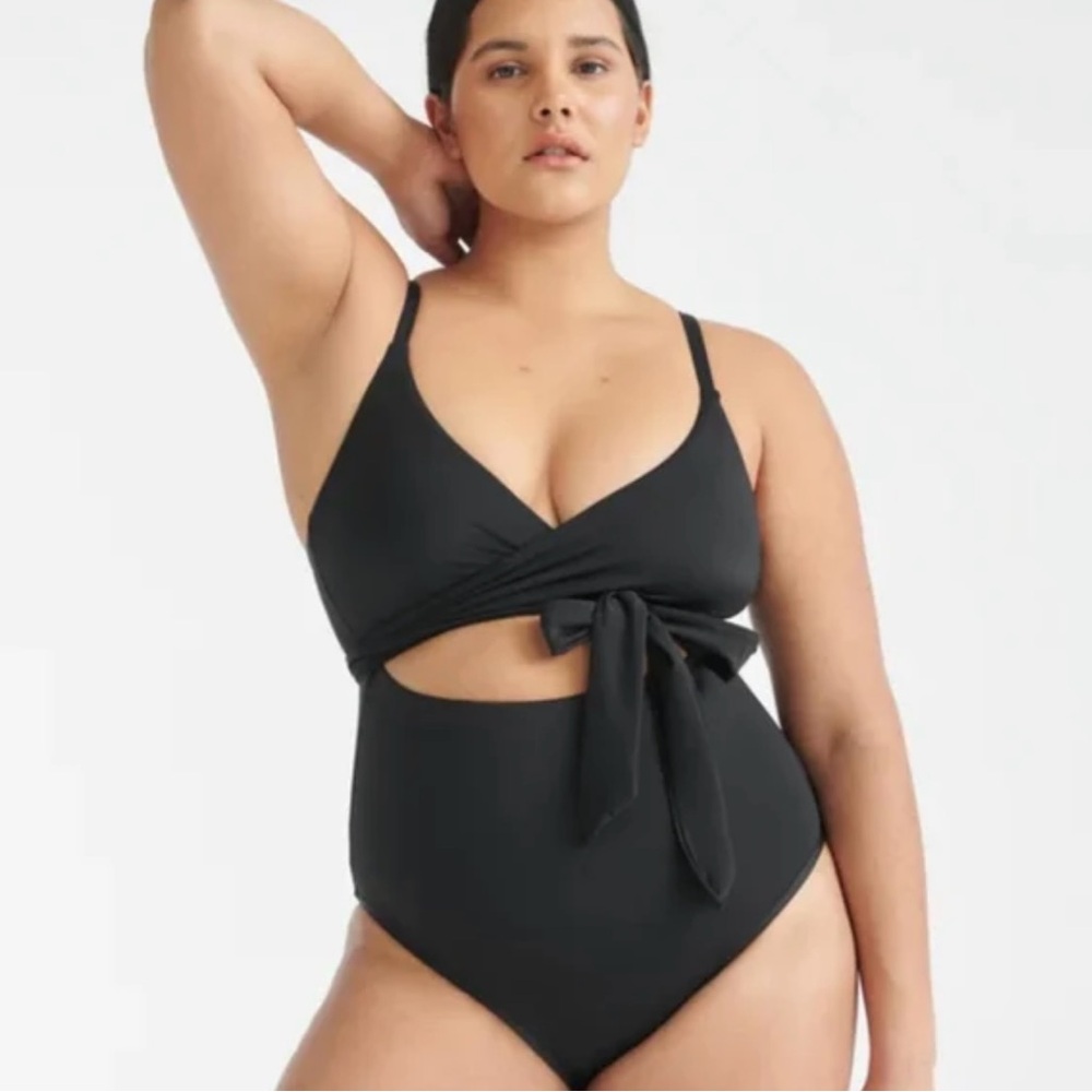 Knix Black Women's One-Piece Swimsuit